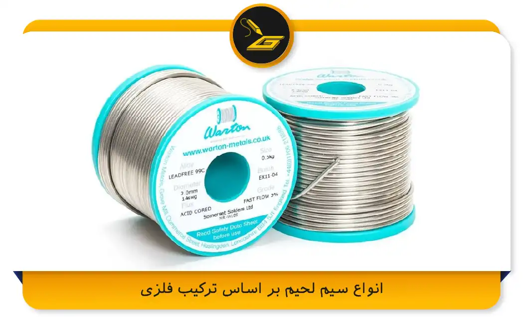 انواع سیم لحیم بر اساس ترکیب فلزی (gatelectronic.shop)