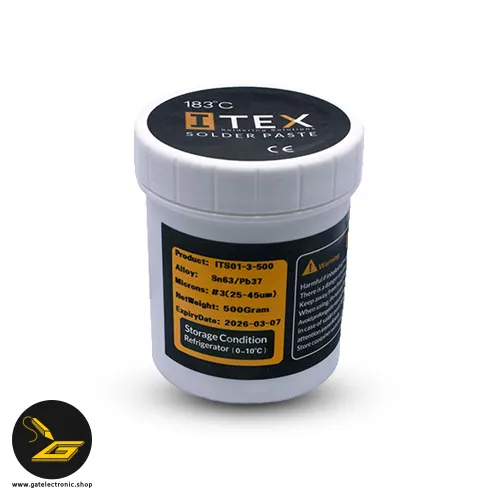 BEHINEX Tin Paste 500 grams Grade 3 BEHINEX gatelectronic.shop خمیر قلع بهینکس 500 گرمی گرید 3 BEHINEX (gatelectronic.shop)