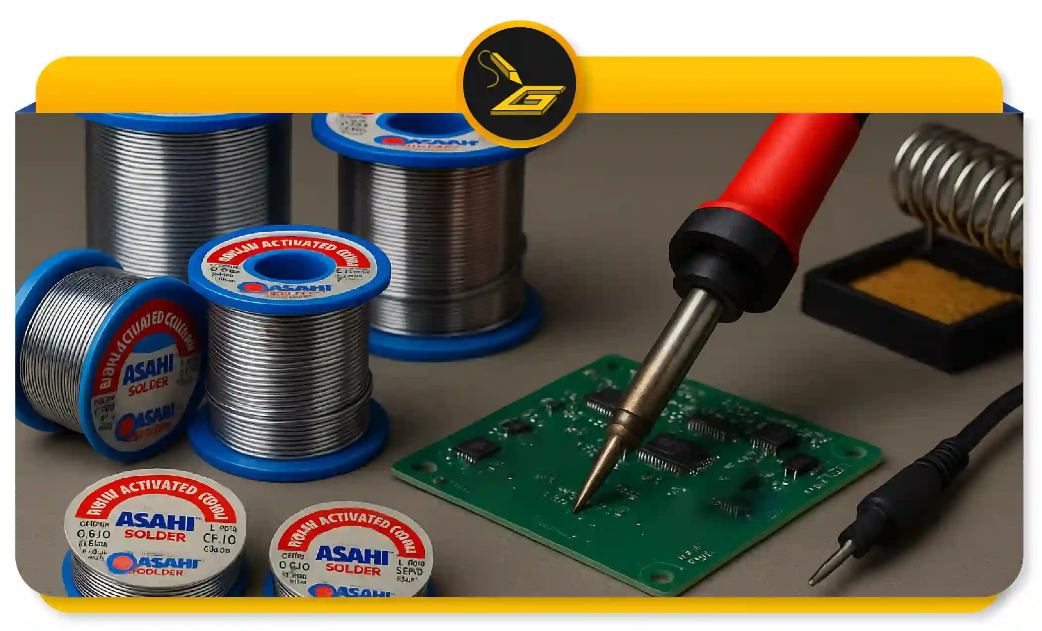 چرا سیم لحیم آساهی (سیم قلع آساهی) گزینه اول مهندسین الکترونیک است؟ (gatelectronic.shop)